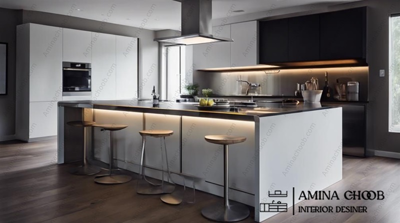 کابینت هایگلاس سفید مشکلی