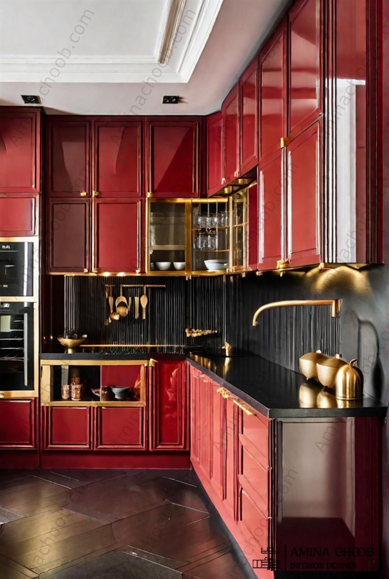 کابینت نئوکلاسیک نسکافه ای