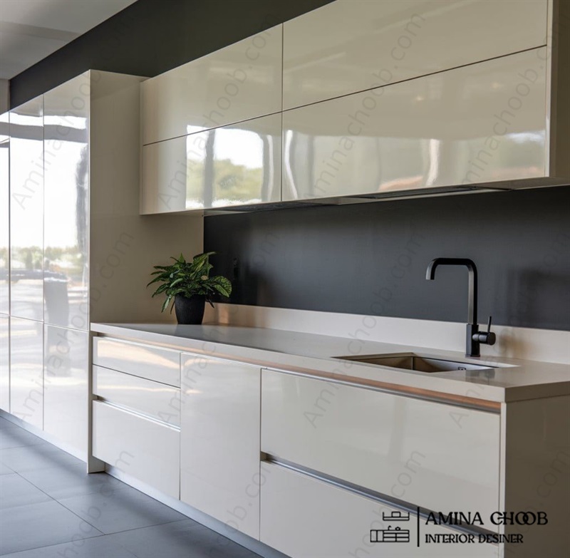 دستگیرههای مینیمال و ساده برای کابینتهای هایگلاس