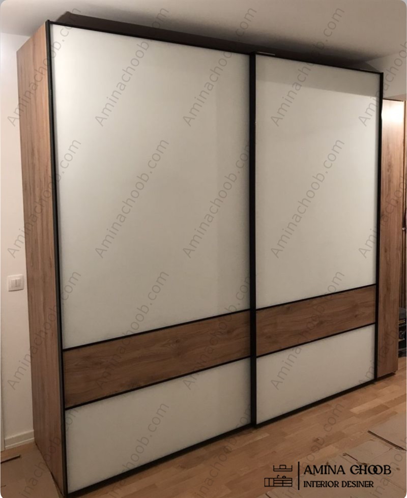 کمد دیواری ریلی آینه ای