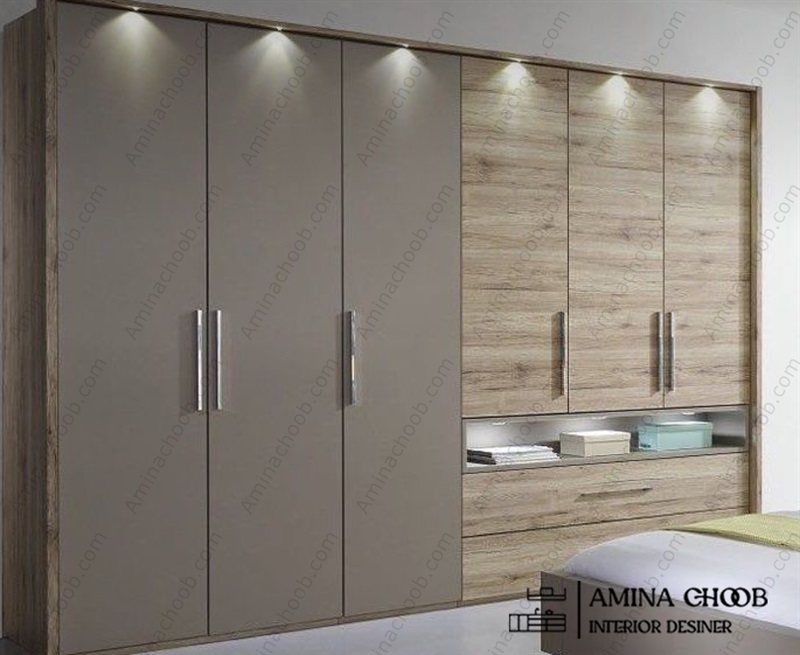 کمد دیواری ریلی آینه ای