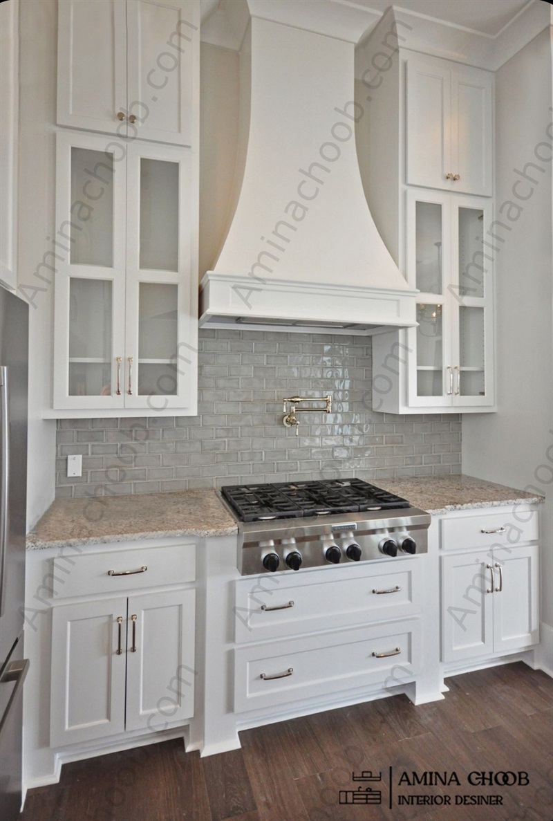 کابینت نئوکلاسیک سفید صدفی