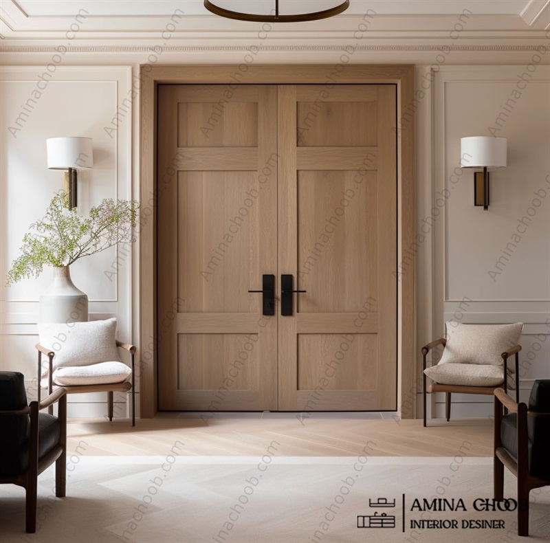 درب روکش چوب