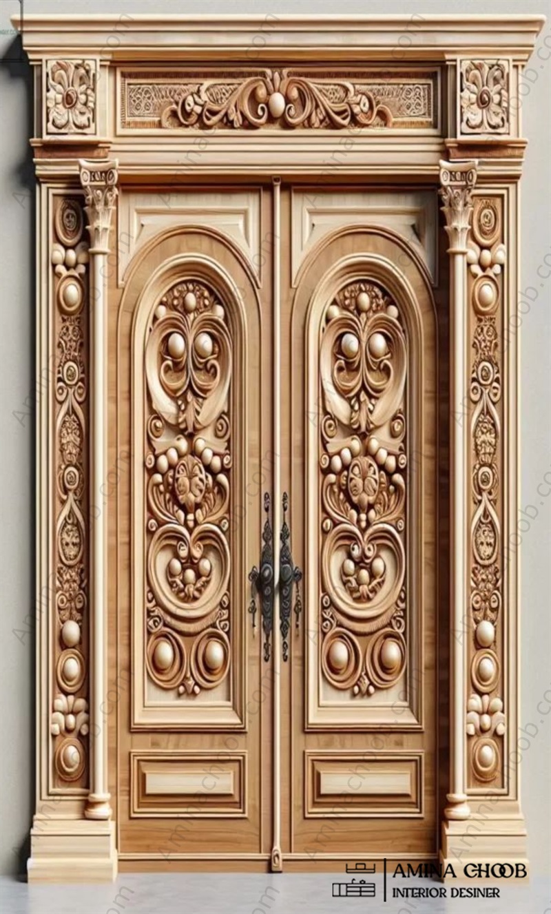 درب روکش چوب