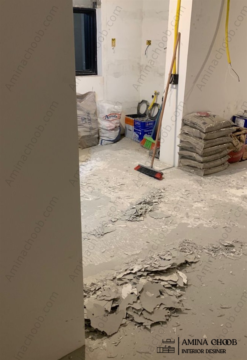 تخریب گچ کاری سیمانکاری