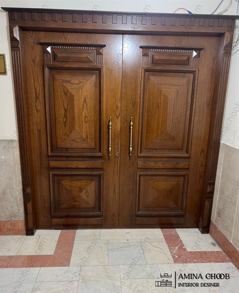 درب روکش چوب