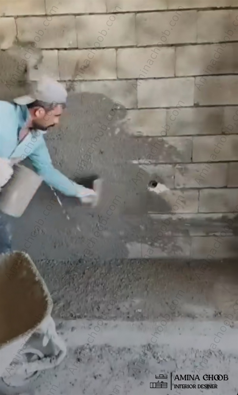 تخریب گچ کاری سیمانکاری