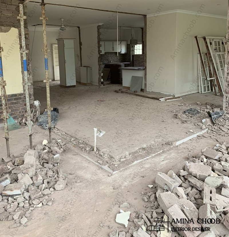 تخریب گچ کاری سیمانکاری