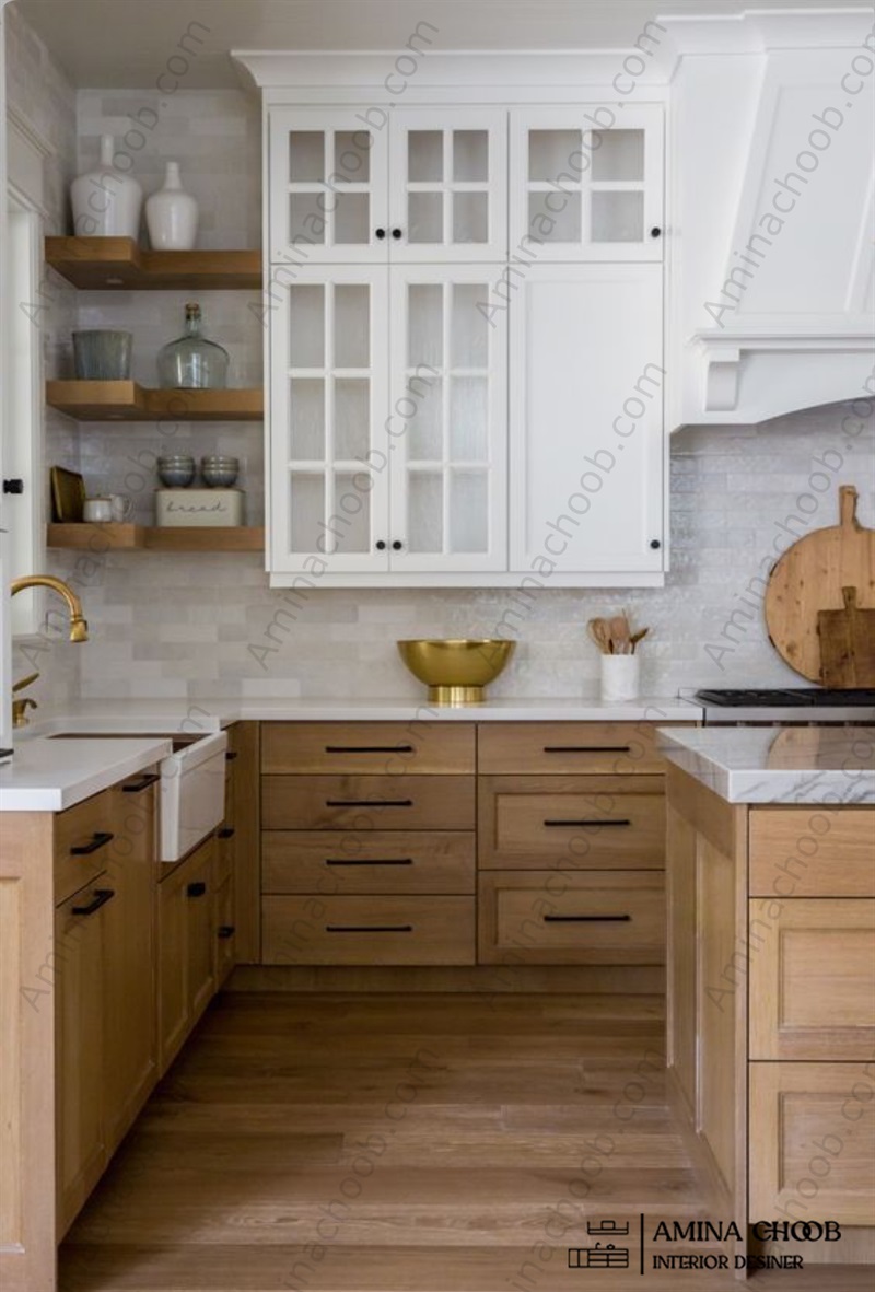 کابینت روکش چوب