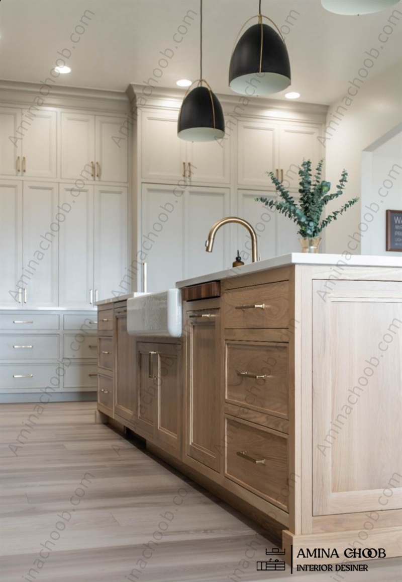 کابینت روکش چوب