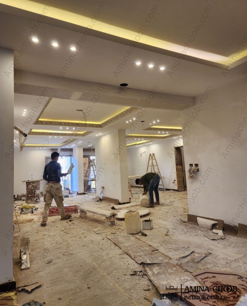 تخریب گچ کاری سیمانکاری