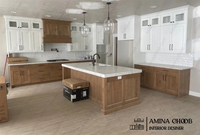 کابینت روکش چوب