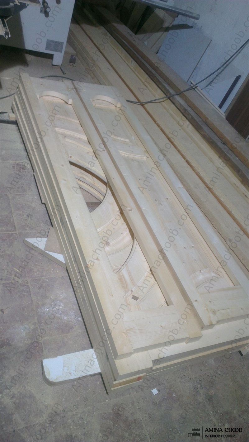 درب روکش چوب