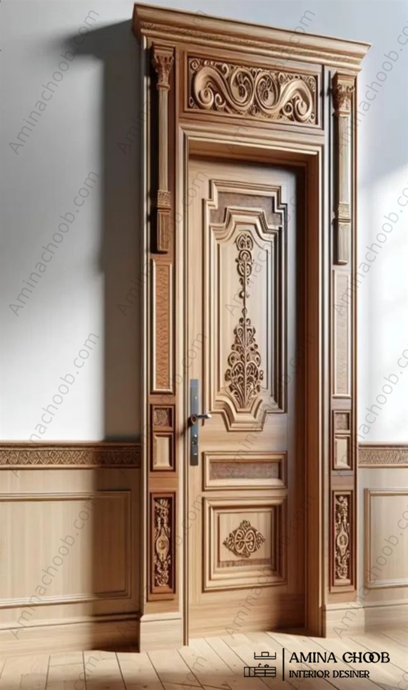 درب روکش چوب