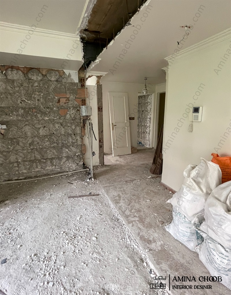 تخریب گچ کاری سیمانکاری