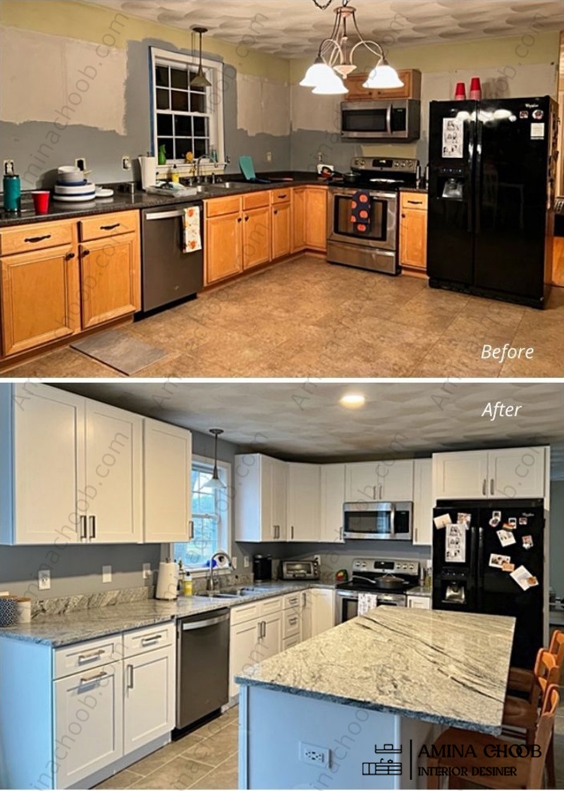 بازسازی آشپزخانه با تغییر کابینت