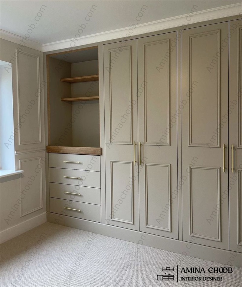 بازسازی اتاق خواب و نصب کمد دیواری