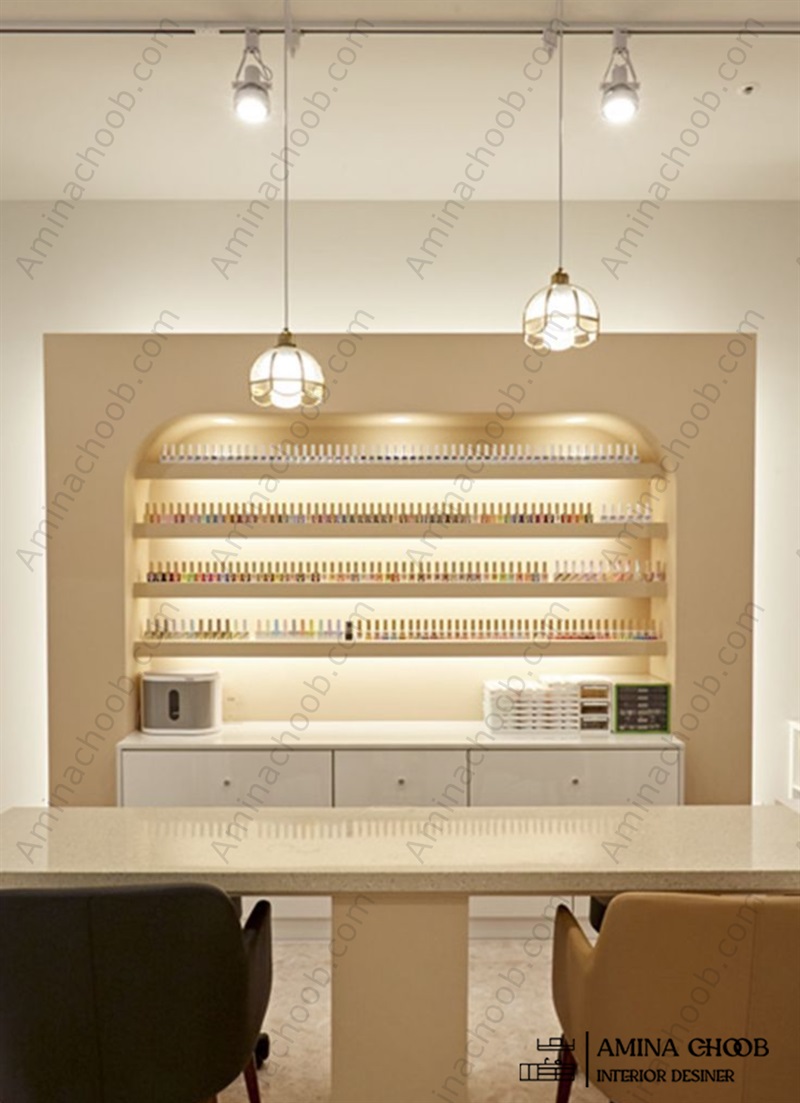 دکور سالن کاشت ناخن