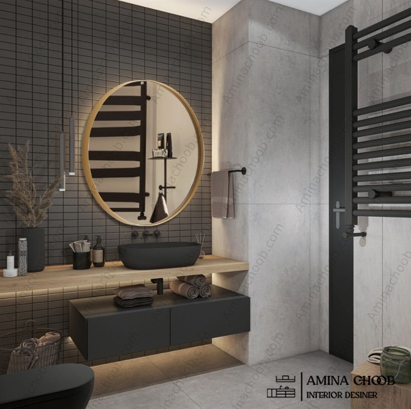 طراحی داخلی مدرن برای سرویس بهداشتی