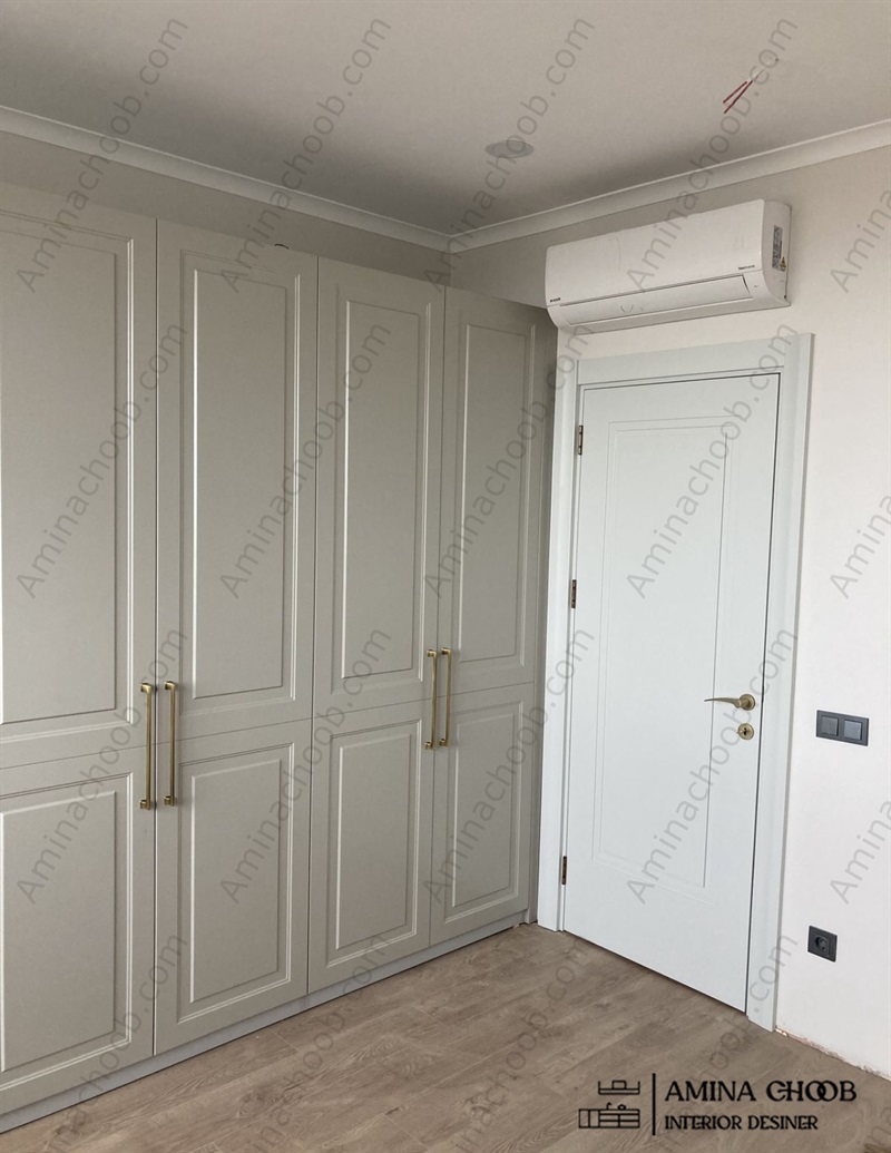 نصب کمد دیواری برای بازسازی اتاق خواب