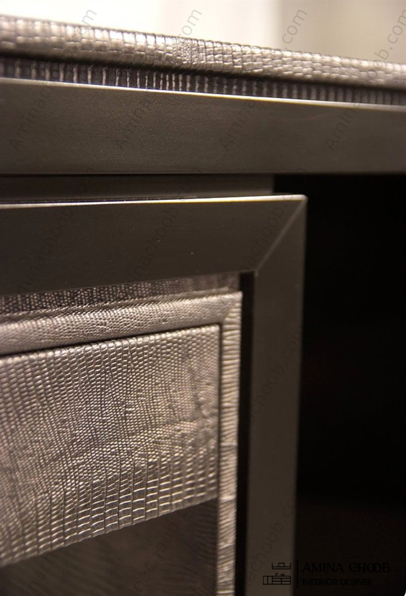 کمد دیواری روکش PVc و روکش چرم