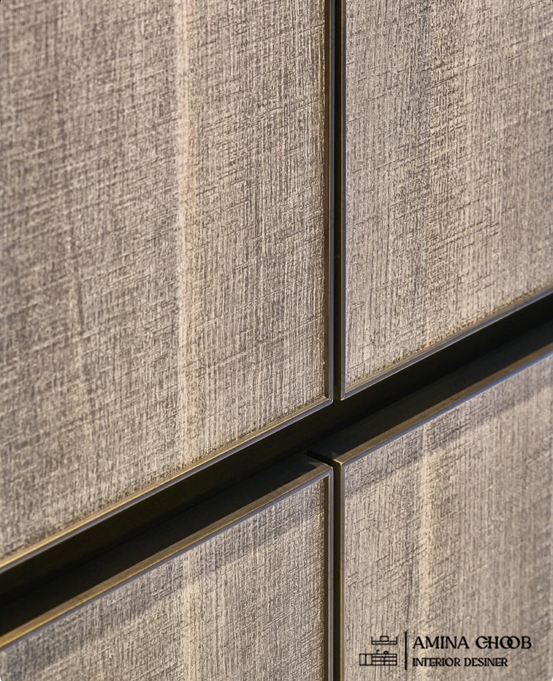 کمد دیواری روکش PVc و روکش چرم