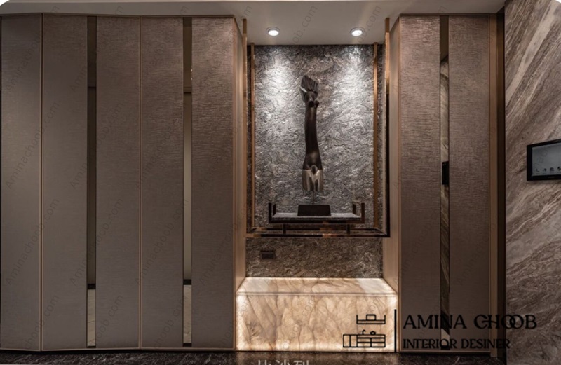 کمد دیواری روکش PVc و روکش چرم