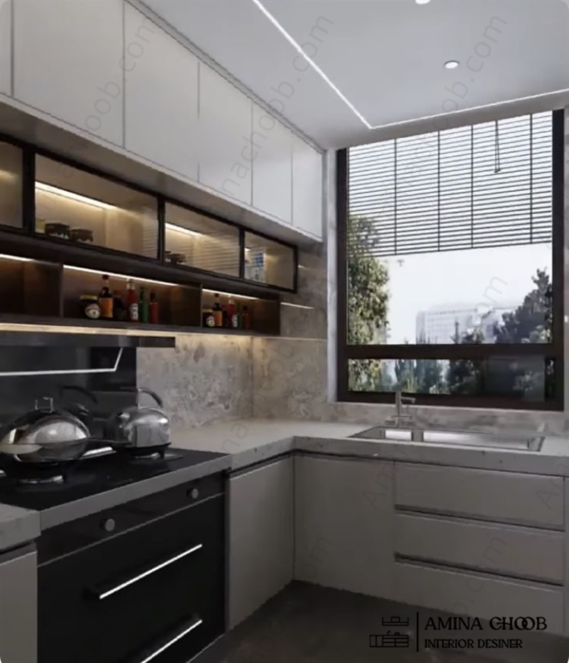 کابینت هایگلاس پلهای