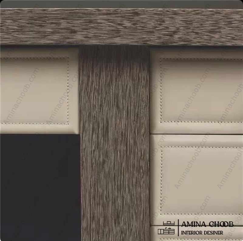 کابینت روکش PVC و روکش چرم