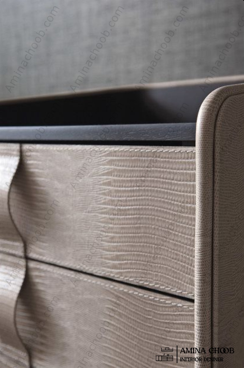 کابینت روکش PVC و روکش چرم