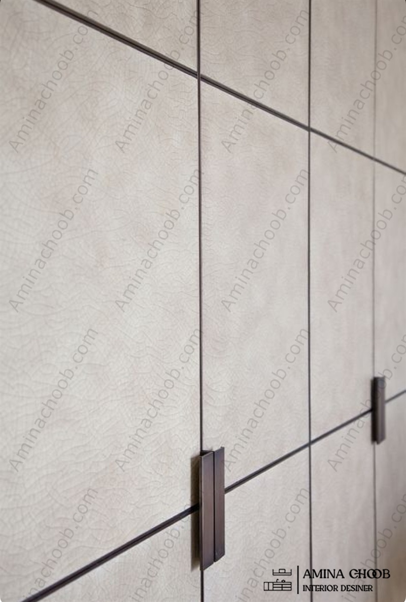 کابینت روکش PVC و روکش چرم