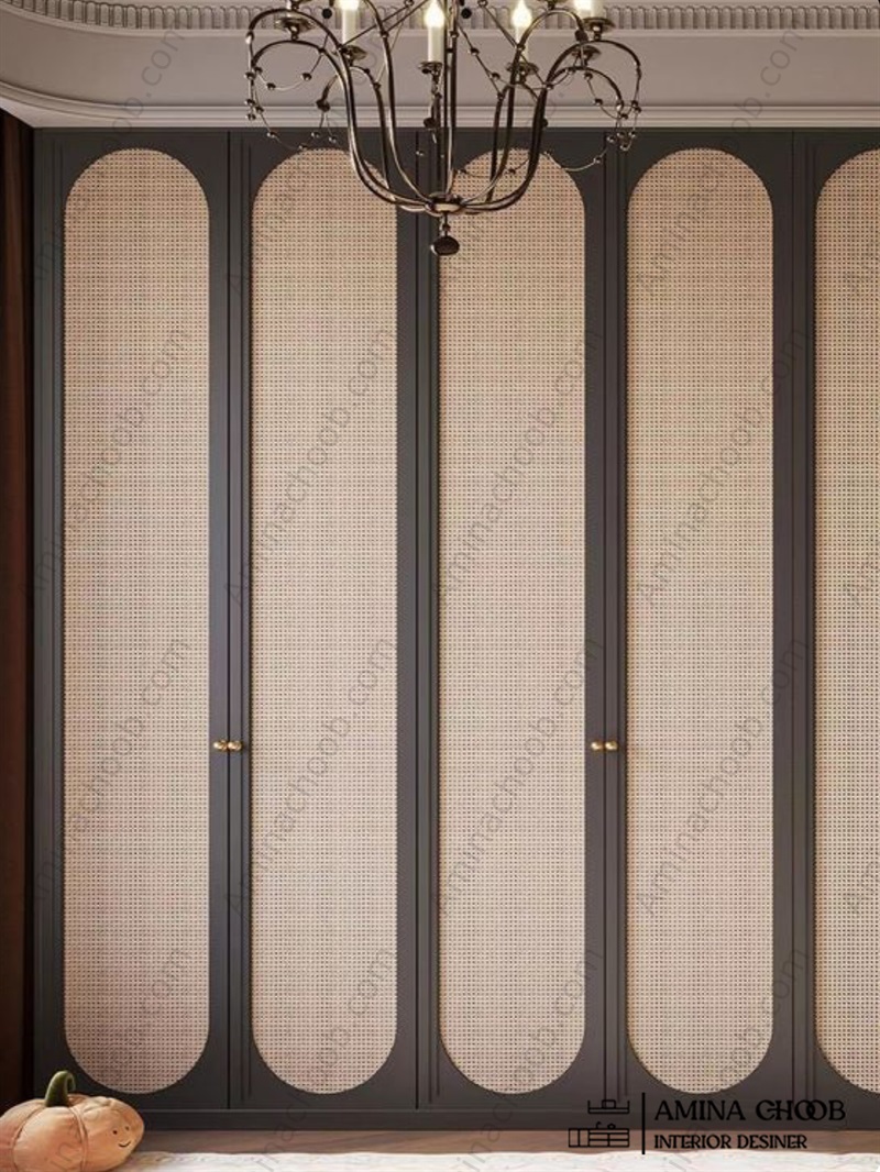 کمد دیواری روکش چوب