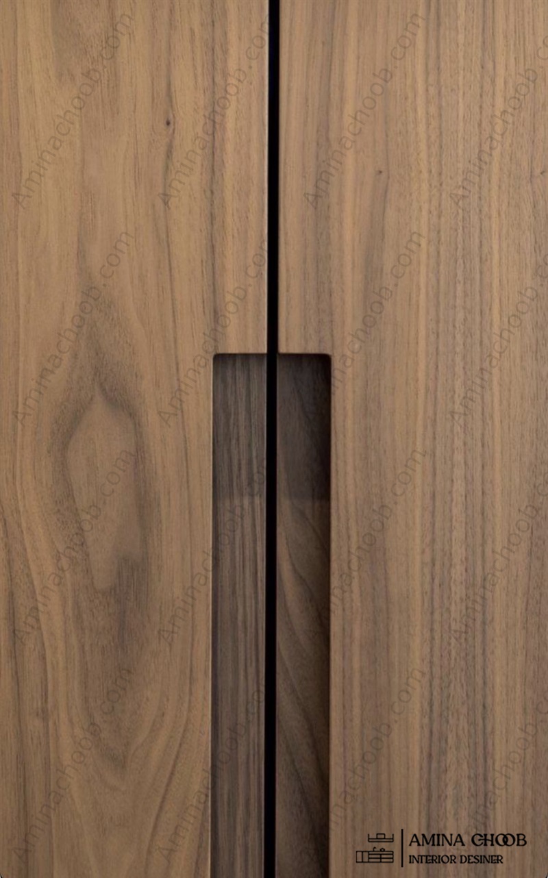 کمد دیواری روکش چوب