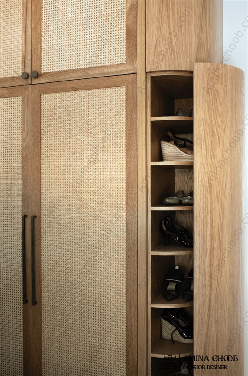 کمد دیواری روکش چوب