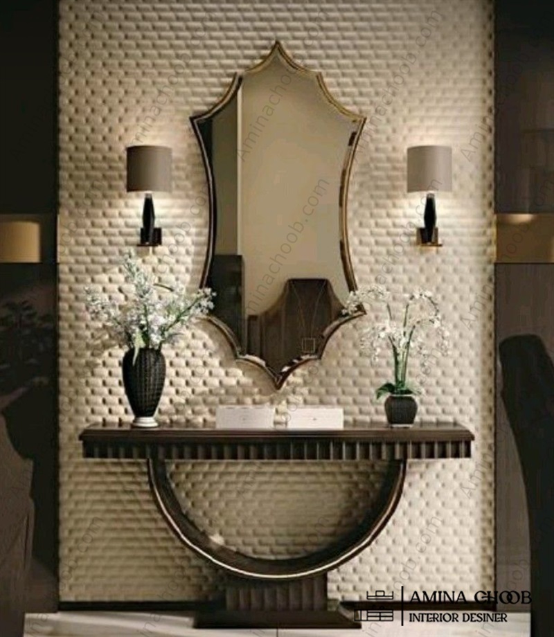 دیوارکوب و لمسه کاری