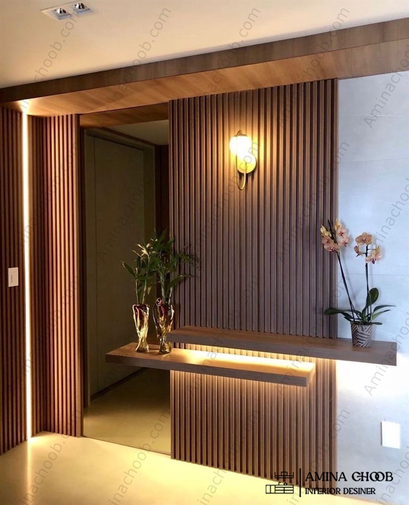 دیوارکوب و لمسه کاری