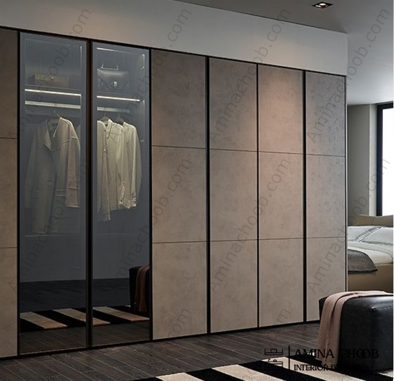 کمد دیواری طرح بتن