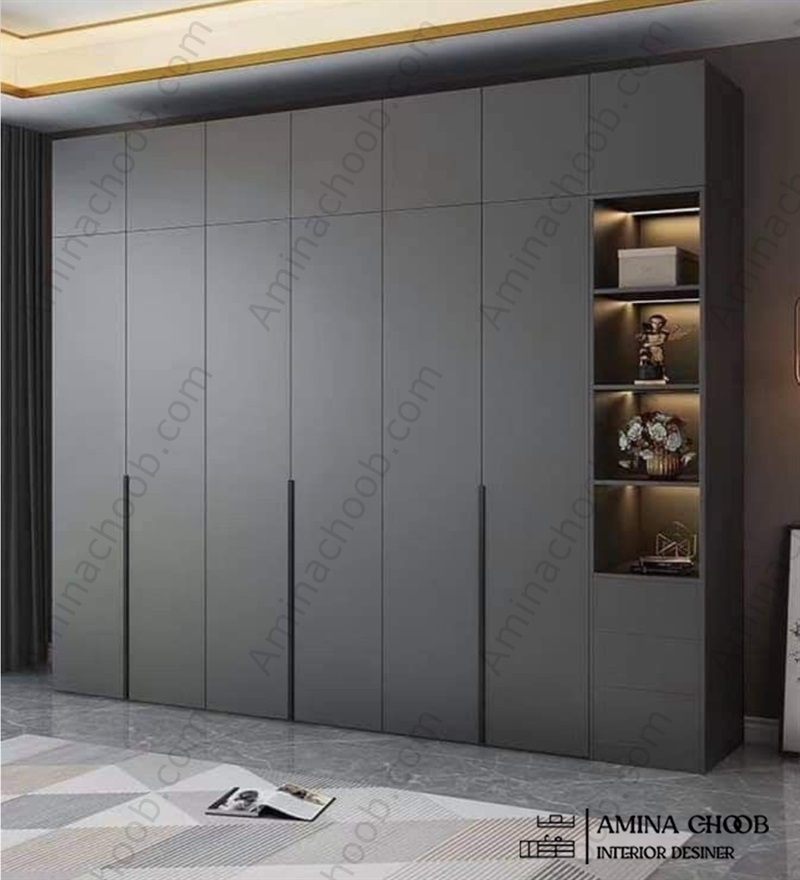 کمد دیواری طرح بتن