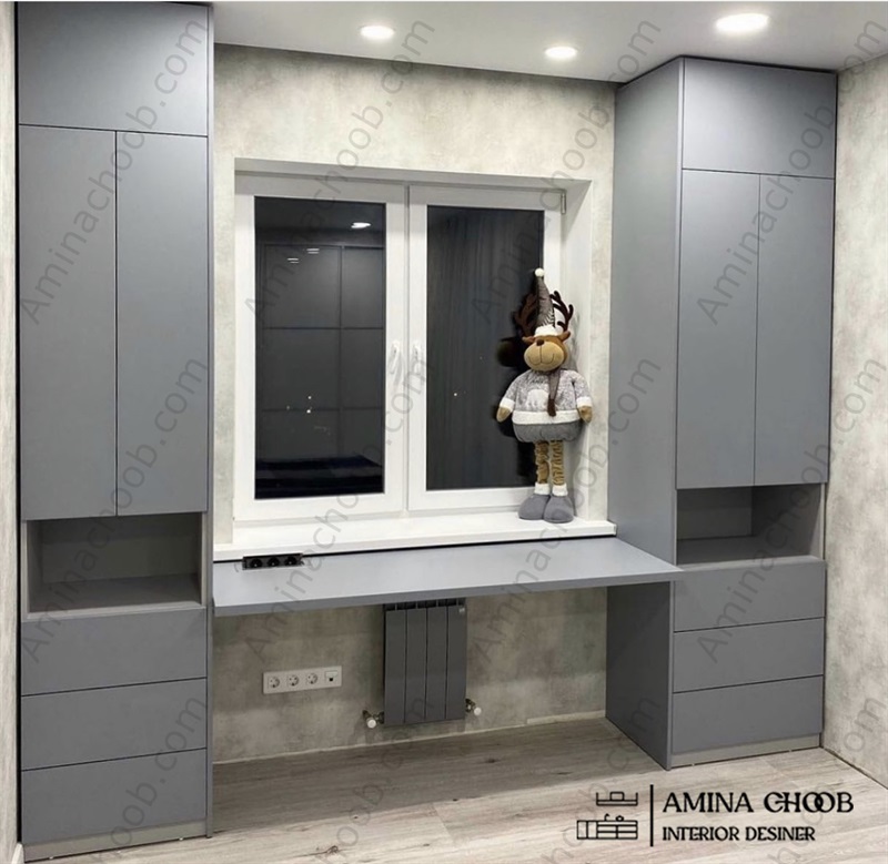 کمد دیواری طرح بتن