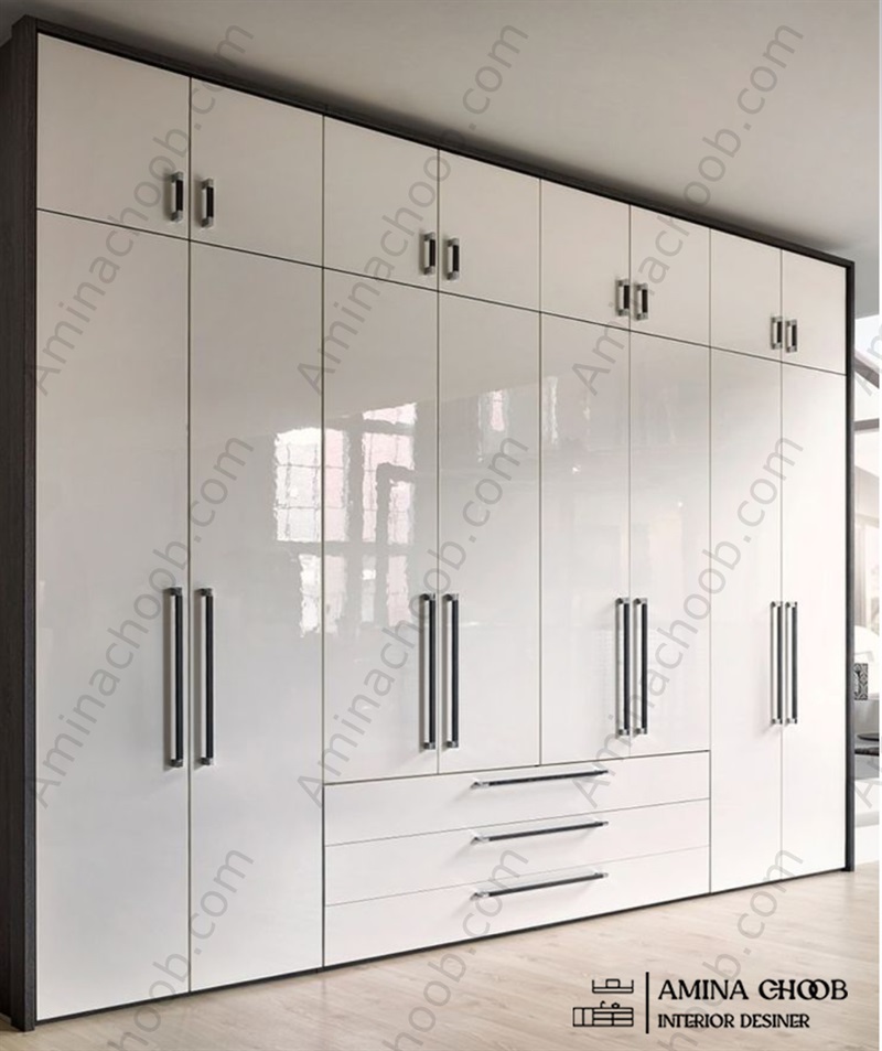 کمد دیواری لمی گلاس و پلی گلاس