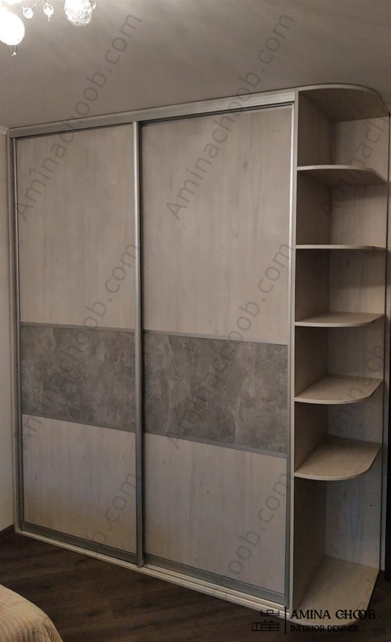 کمد دیواری طرح بتن