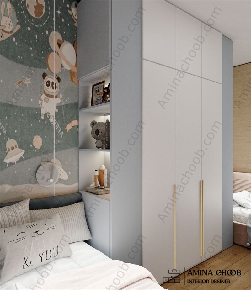 کمد دیواری دخترانه