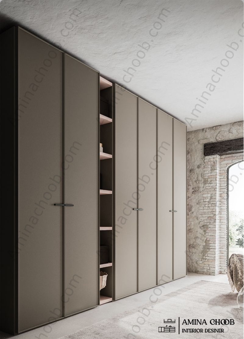 کمد دیواری طرح بتن