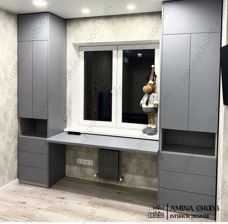 کمد دیواری طرح بتن